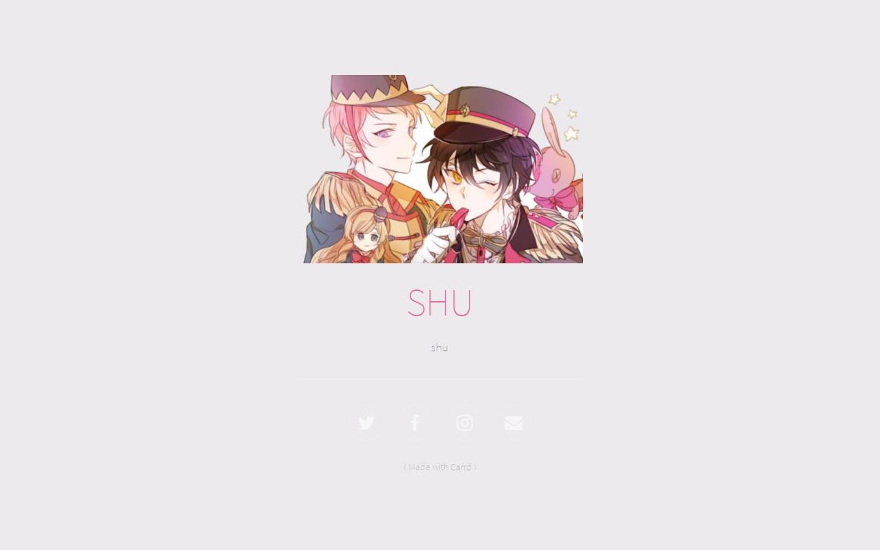 Carrd profile picture for @shu